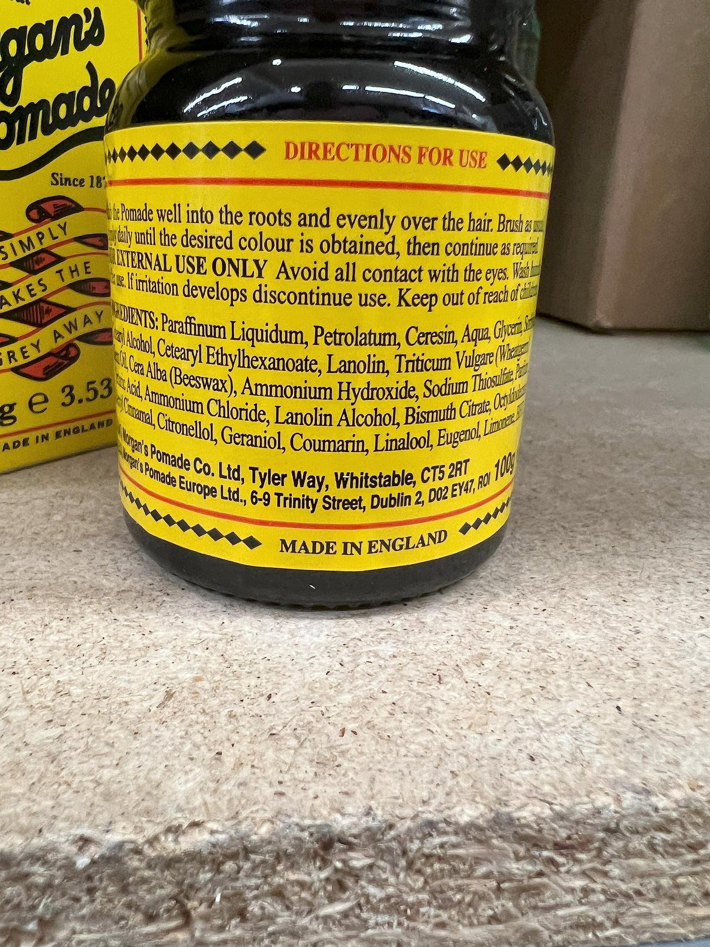 MORGAN'S POMADE "The Original" Simply takes the grey away! 3.53 oz (100 g) - 2PACK