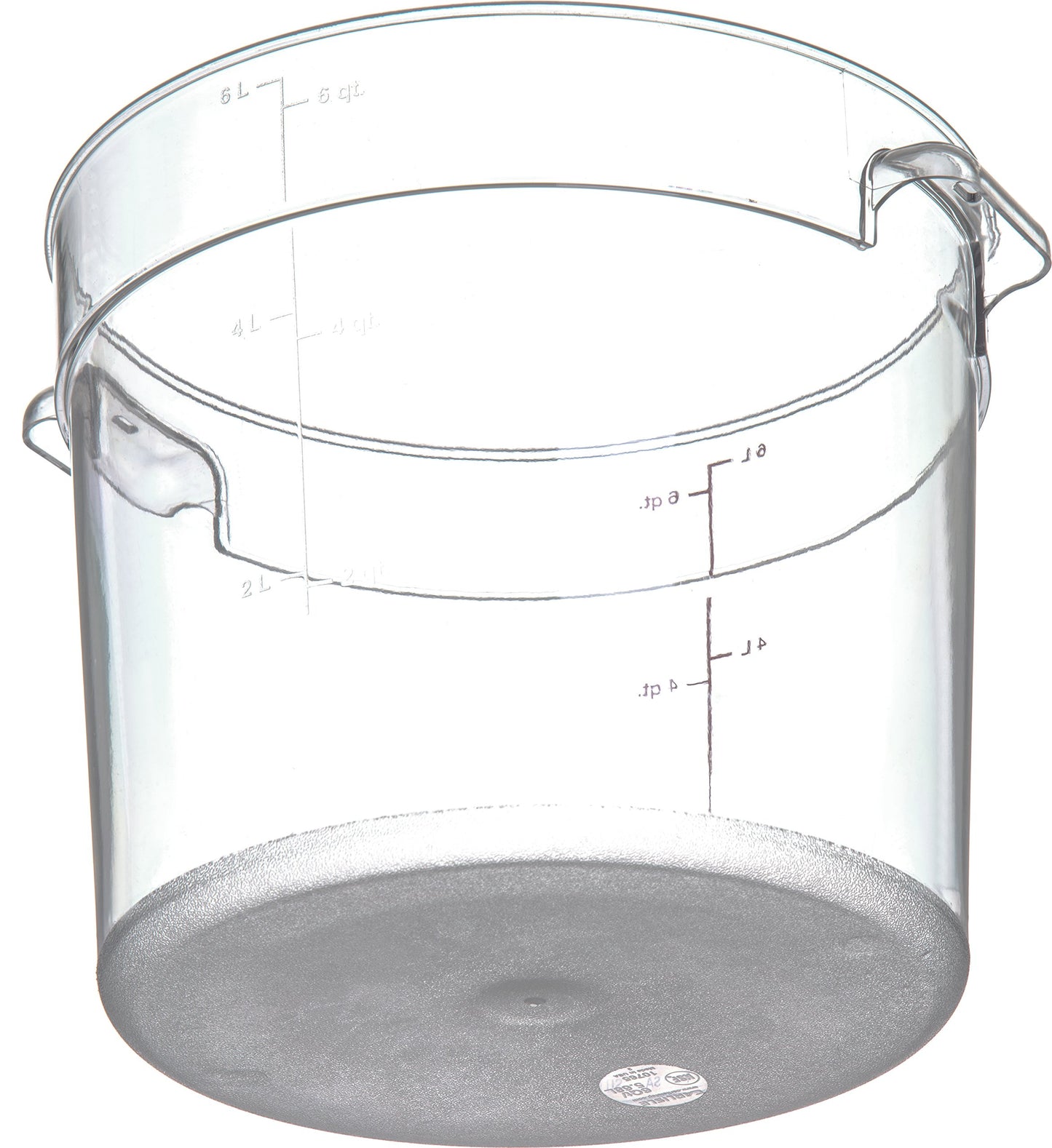 Carlisle FoodService Products Storplus Round Food Storage Container with Stackable Design for Catering, Buffets, Restaurants, Polycarbonate (Pc), 6…