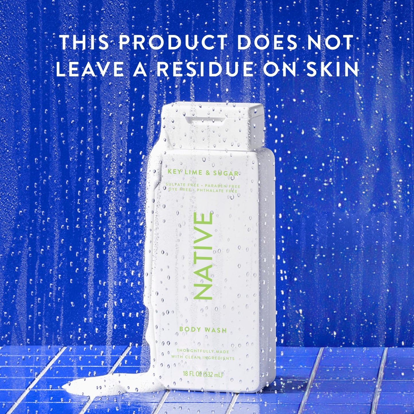 Native Body Wash Contains Naturally Derived Ingredients | For Women & Men, Sulfate, Paraben, & Dye Free Leaving Skin Soft and Hydrating | Key Lime Beauty & Personal Care Native