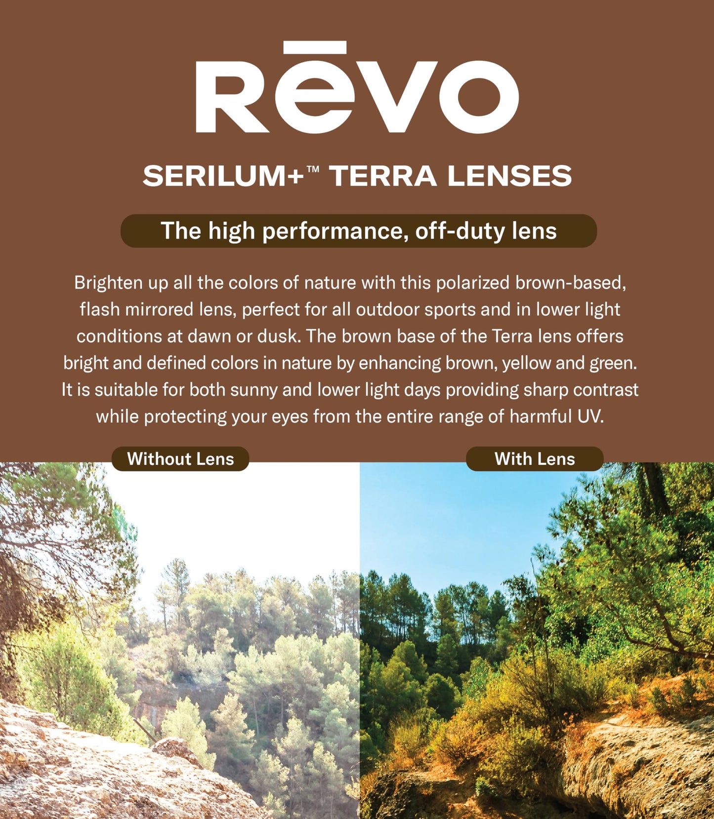 Revo Sunglasses Finley: Polarized Lens with Eco-Friendly Rectangle Frame, Tortoise Frame with Terra Nylon Lens
