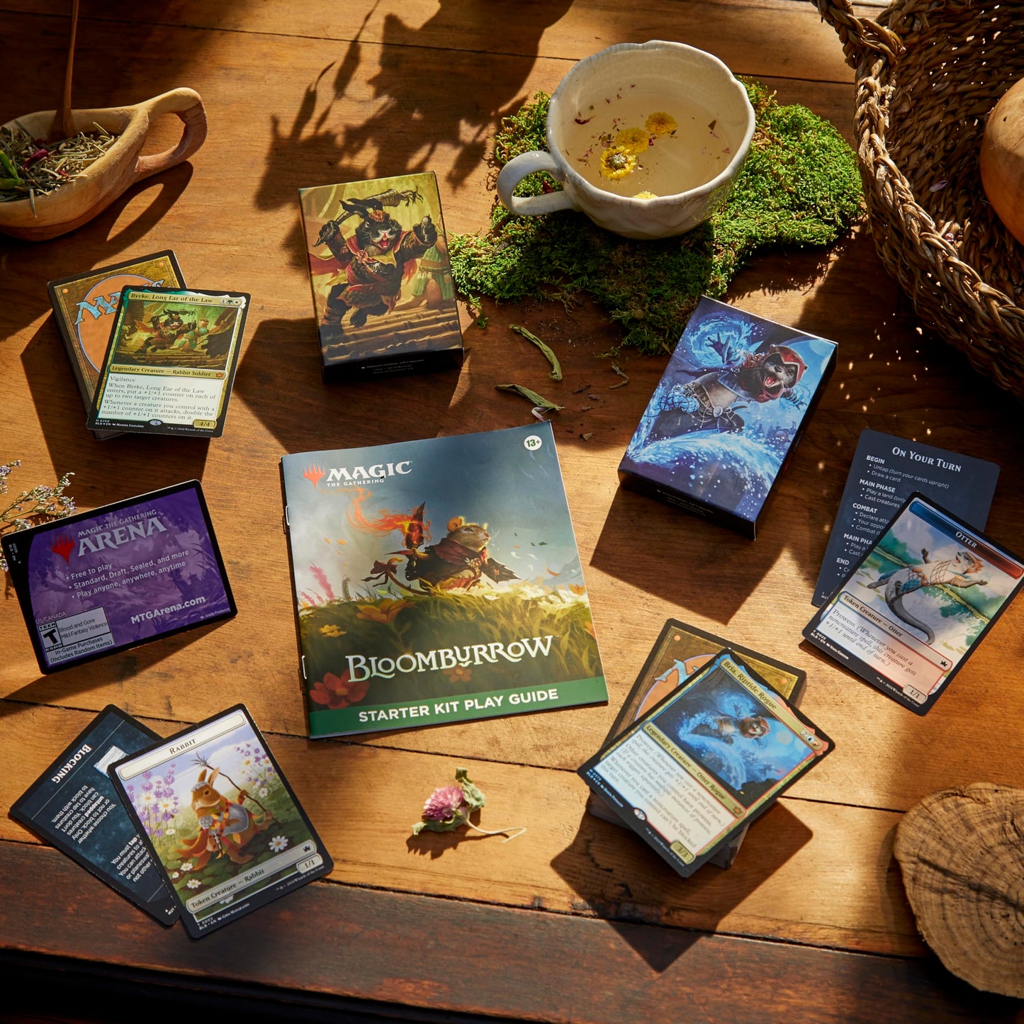 Magic: The Gathering - Bloomburrow Starter Kit | Learn to Play Magic with 2 Bloomburrow-Themed Decks | 2 Player Collectible Card Game for Ages 13+