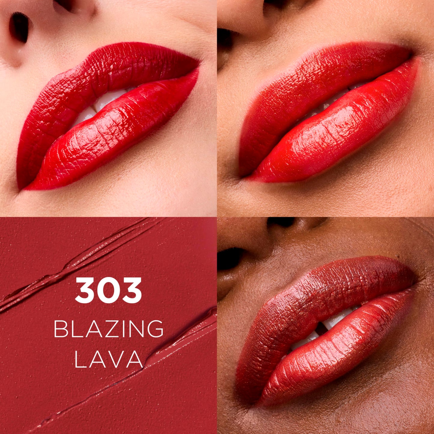 L'Oréal Paris Colour Riche Lipstick, Blazing Lava, 0.13 oz.