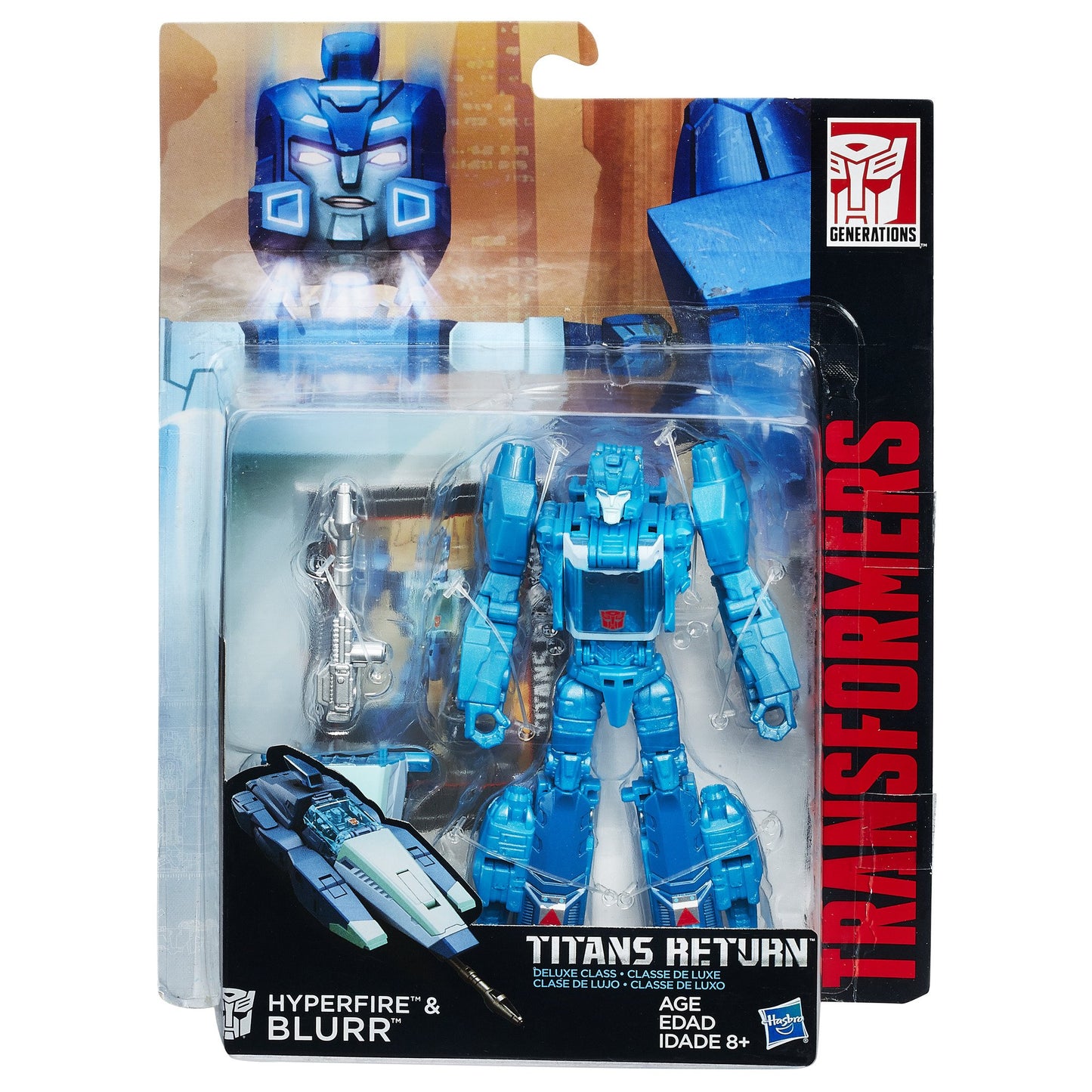 Transformers Generations Deluxe Titans Return Blurr Action Figure