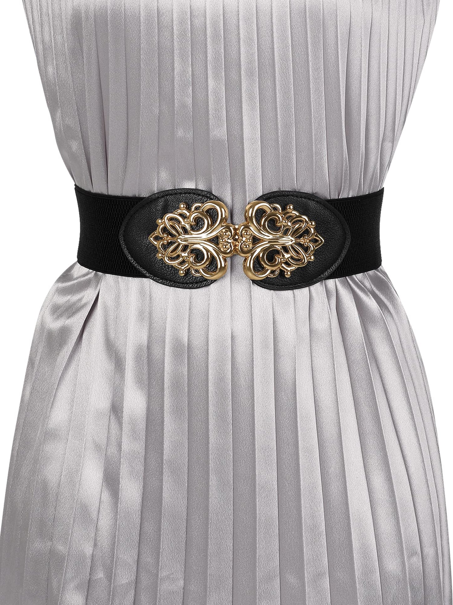 Allegra K Women Novelty Waist Belt Black