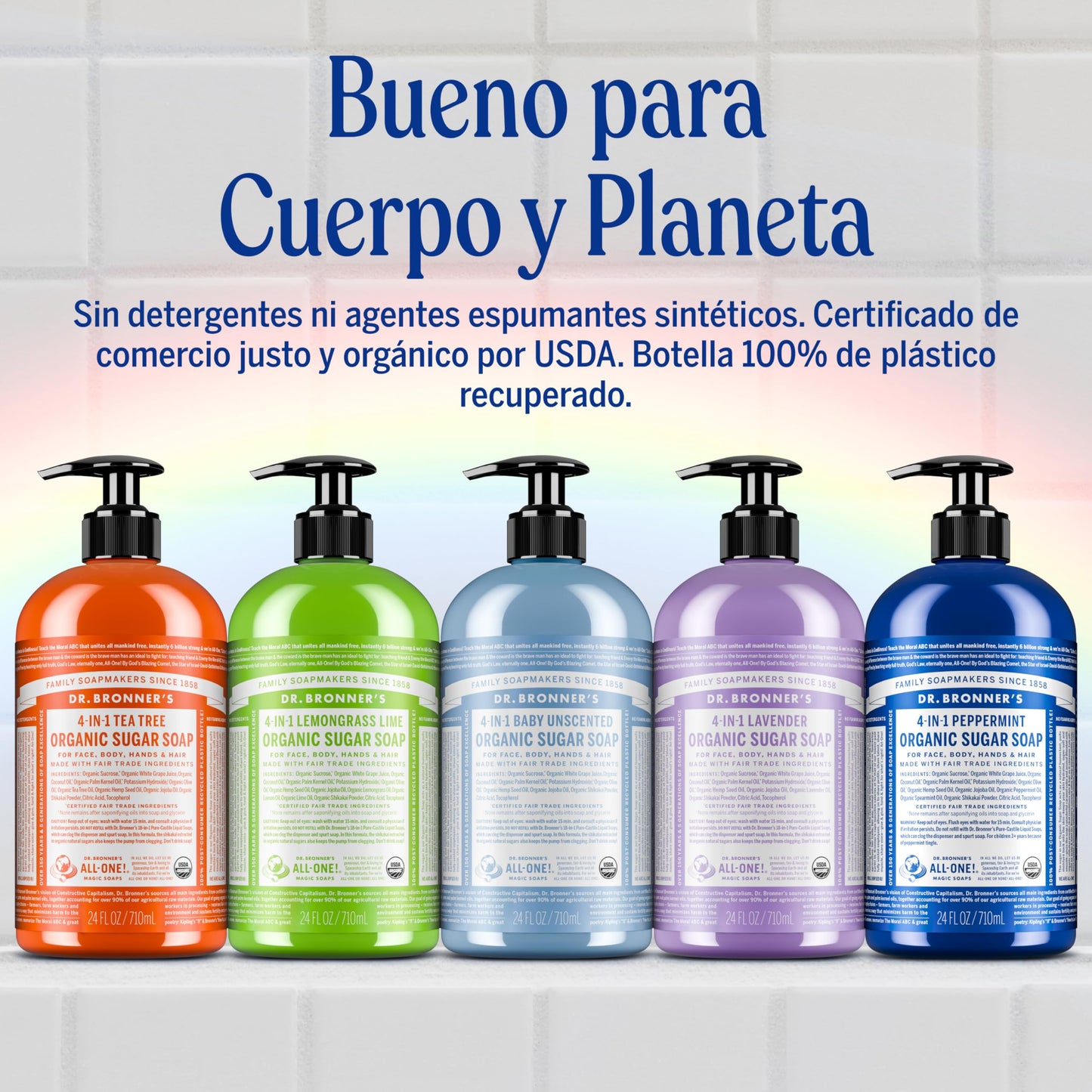 Dr. Bronner's Organic Shikakai Hand Soap Spearmint Peppermint - 12 fl oz