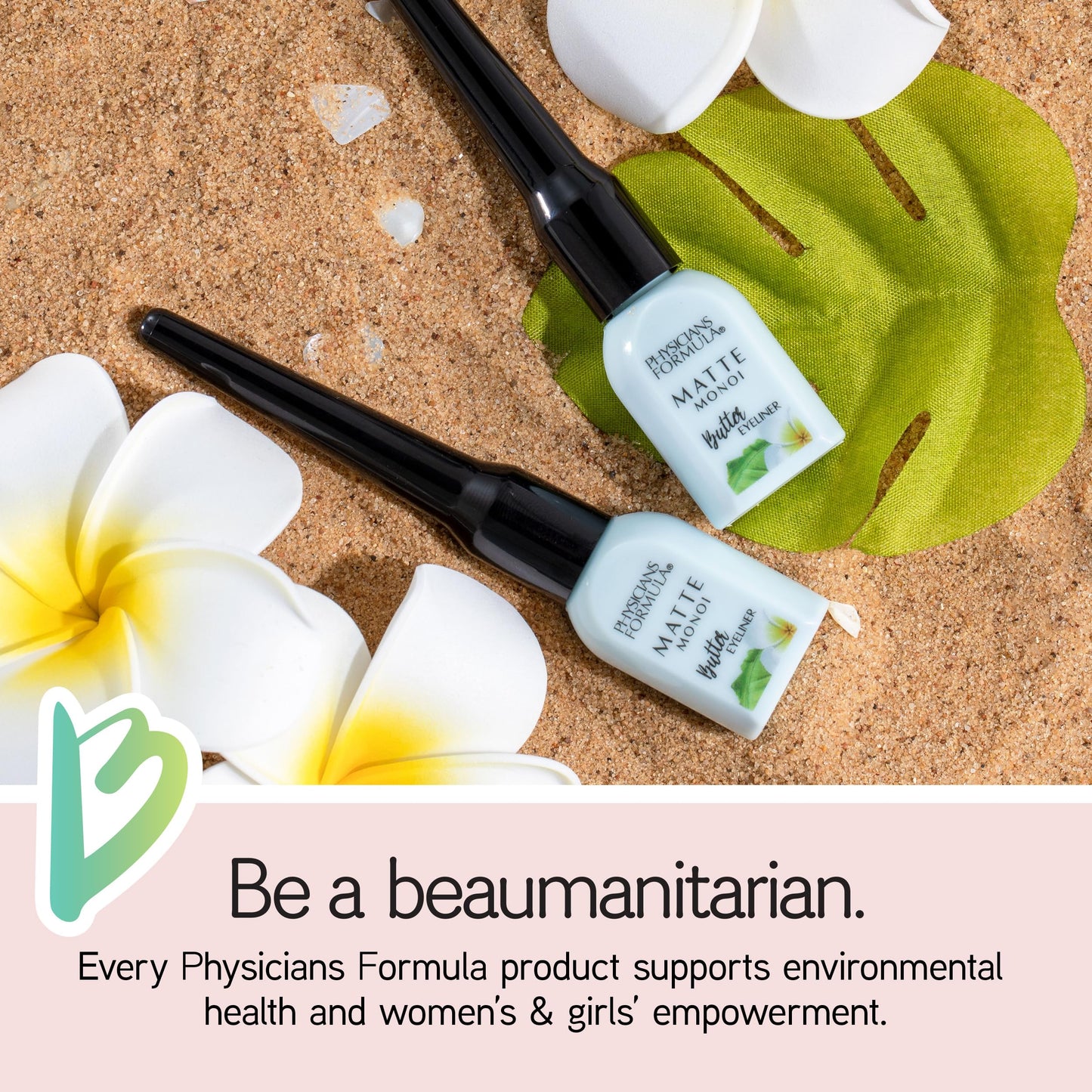 Physicians Formula Matte Monoi Butter Liquid Matte Eyeliner, Eye Makeup, Dermatologist Tested, Black, Brush Eye Liner