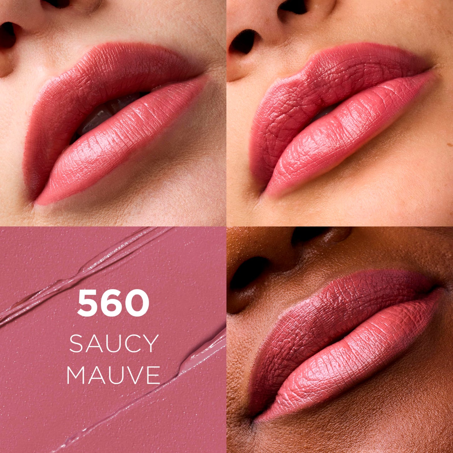 L'Oréal Paris Colour Riche Lipstick, Saucy Mauve, 0.13 oz.