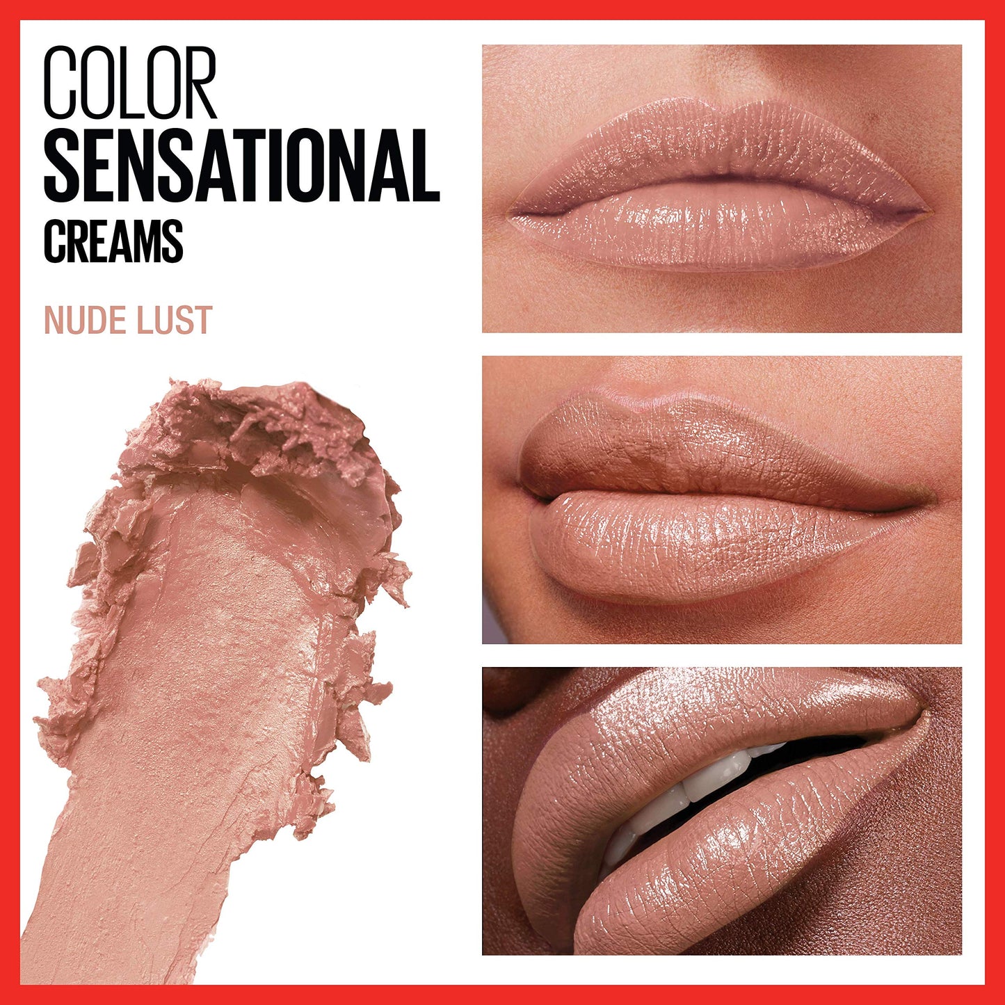 Maybelline New York Color Sensational The Buffs Lip Color, Nude Lust, 0.15 Ounce