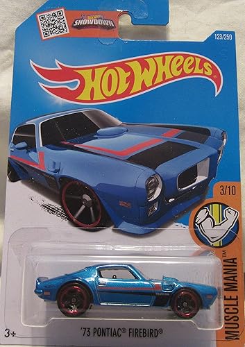 Hot Wheels 2016 Muscle Mania '73 Pontiac Firebird 123/250, Blue