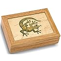 MarqArt Wood Art Gecko Box - Handmade USA - Unmatched Quality - Unique, No Two are the Same - Original Work of Wood Art. A Gecko Gift, Ring, Trinket…