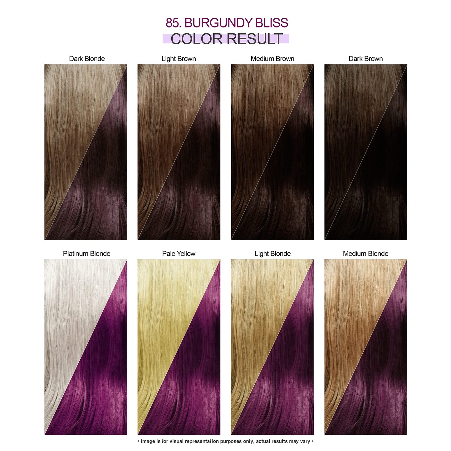 Adore Semi Permanent Hair Color - Vegan and Cruelty-Free Hair Dye - 4 Fl Oz - 085 Burgundy Bliss (Pack of 3)