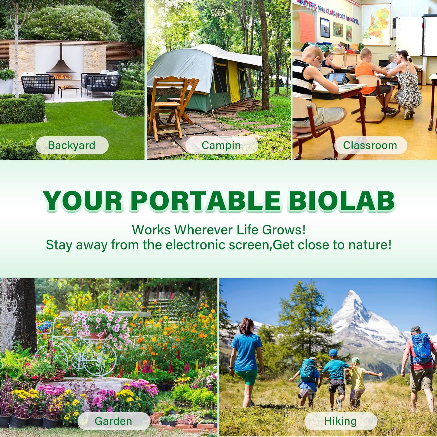 Bug Catcher Kit for Kids – Insect Trap with 6X Magnifier, STEM Educational Exploration Toy, Catch Ladybugs, Butterflies, Dragonflies & Spiders