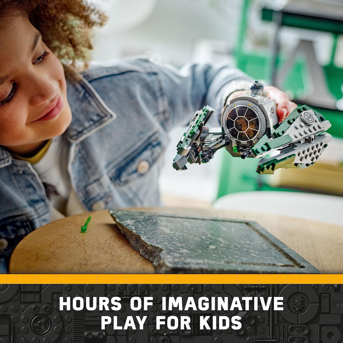 LEGO Star Wars Yoda’s Jedi Starfighter 75360 - Buildable Star Wars Ship with Yoda Minifigure, R2-D2 Droid & Lightsaber - Gift for Kids Ages 8+