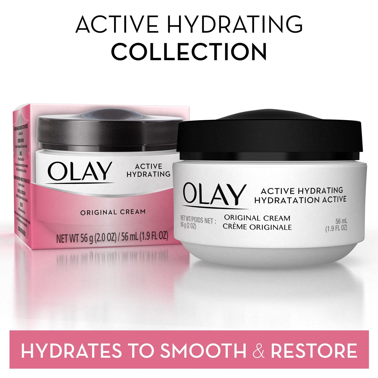 Olay Active Hydrating Cream Face Moisturizer, 2 Oz, Pack of 3 Beauty and Personal Care Olay