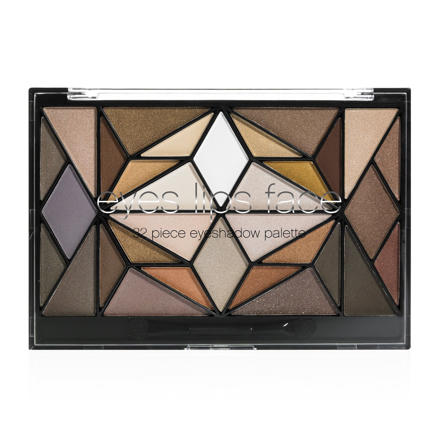 E.l.f. 32 Piece Geo Eye-Shadow Palette, Natural, 0.9 Ounce
