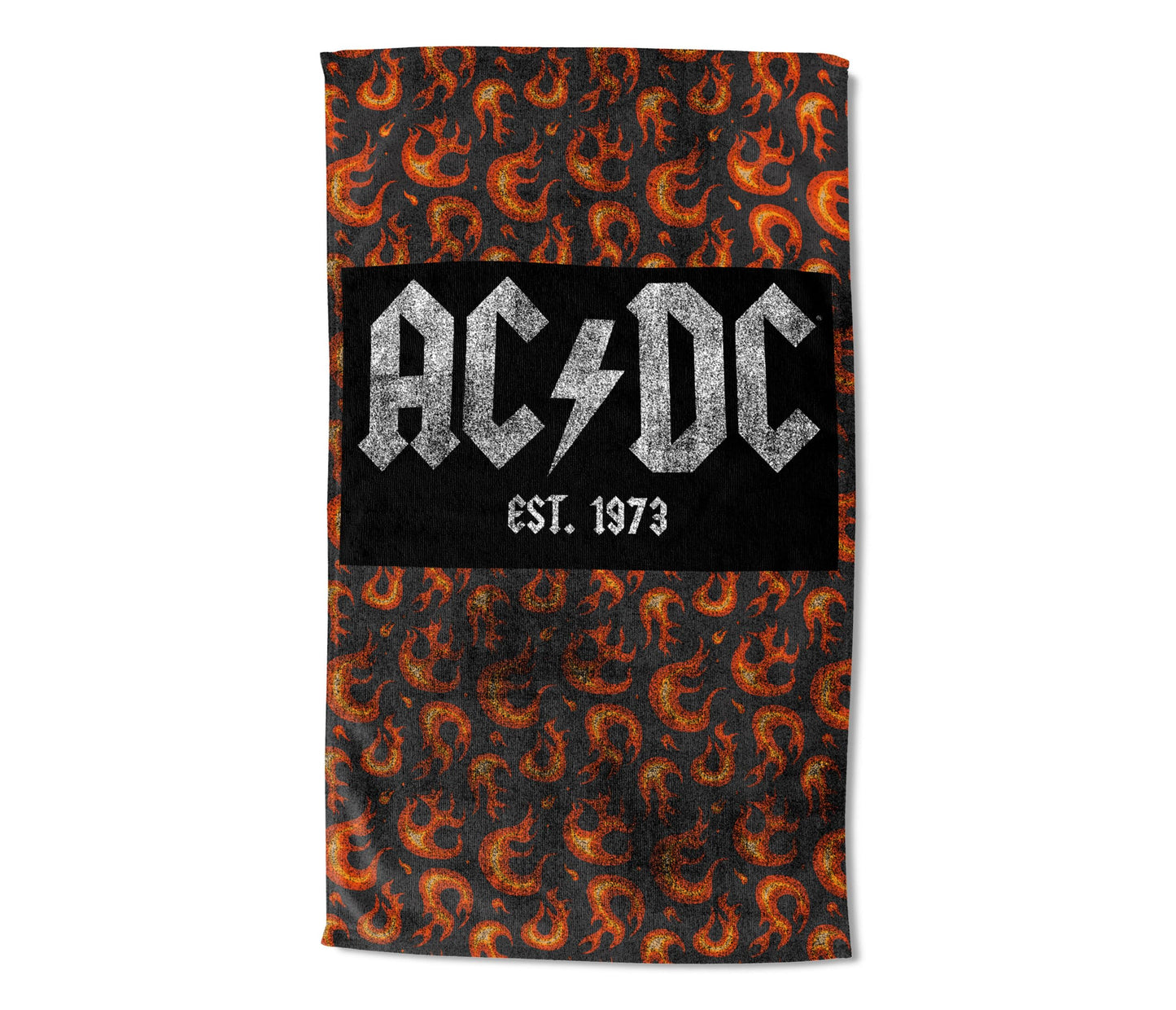 Northwest AC/DC Est. 1973 Beach Towel, Quick-Dry, Soft & Absorbent Lightweight Travel Essentials for Pool or Bath, 40 x 72 inches
