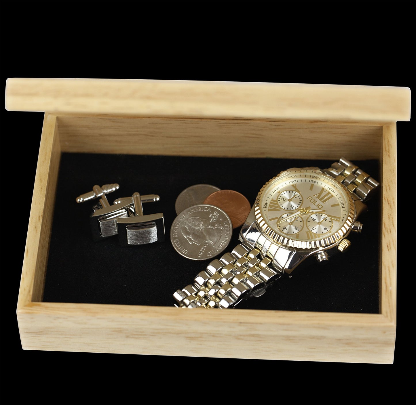 Wood Art Wolf Box - Handmade in USA - Unmatched Quality - Unique, No Two are the Same - Original Work of Wood Art. A Wolf Gift, Ring, Trinket or Wood…