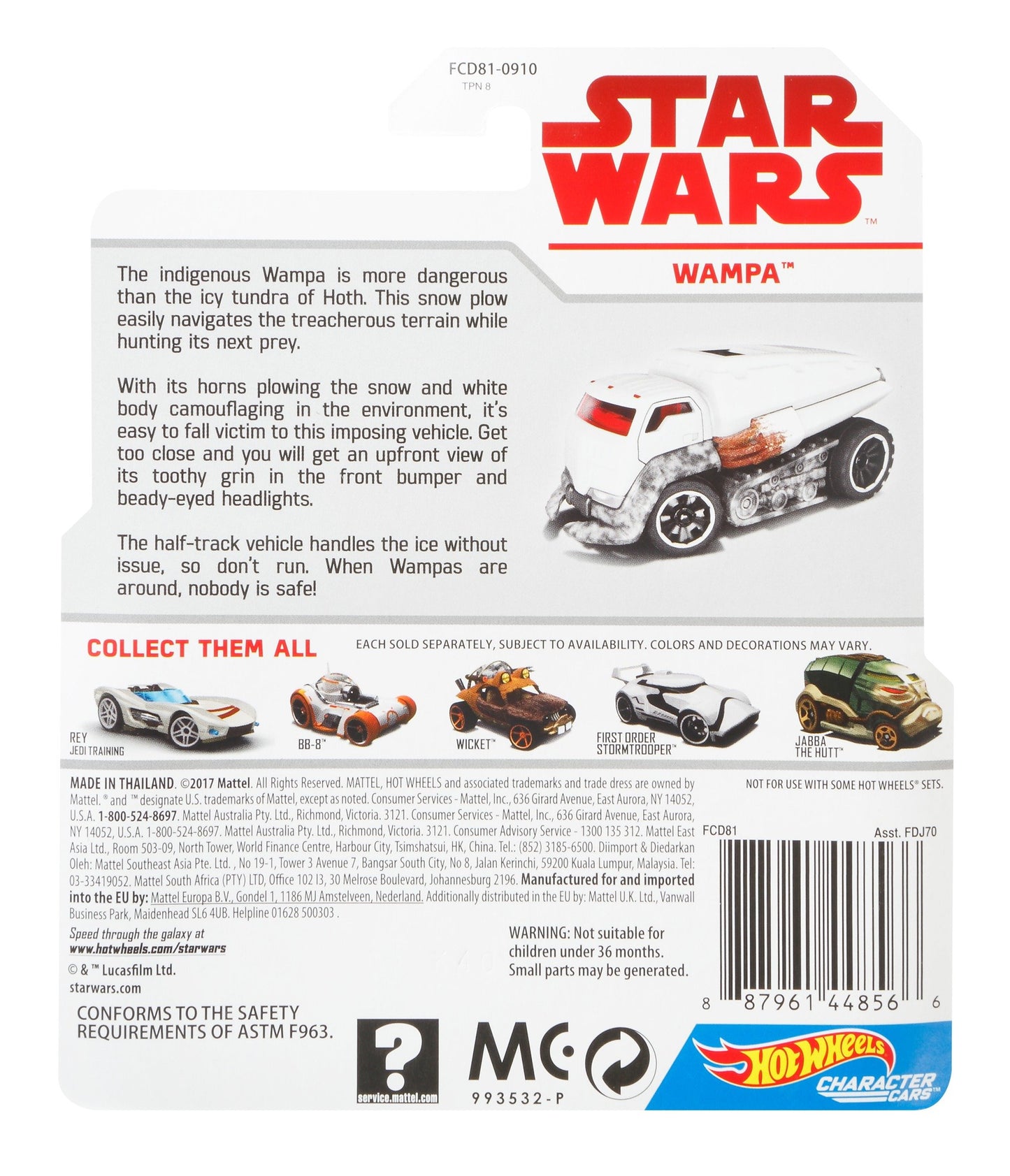 Hot Wheels Star Wars Wampa Vehicle