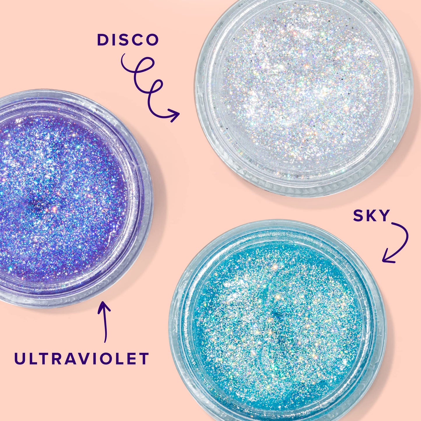 UNICORN SNOT Holographic Face Glitter & Body Glitter Gel | Hair Glitter, Vegan & Cruelty-Free, 1.7 oz 3-Pack (Disco/UV/Sky)