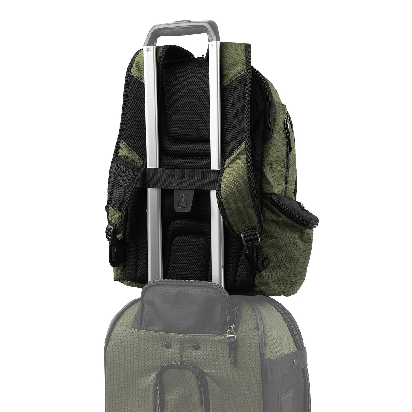 Travelpro Bold Lightweight Rugged Backpack, Fits up to 15.6 inch laptop and tablet sleeve, Olive/Black