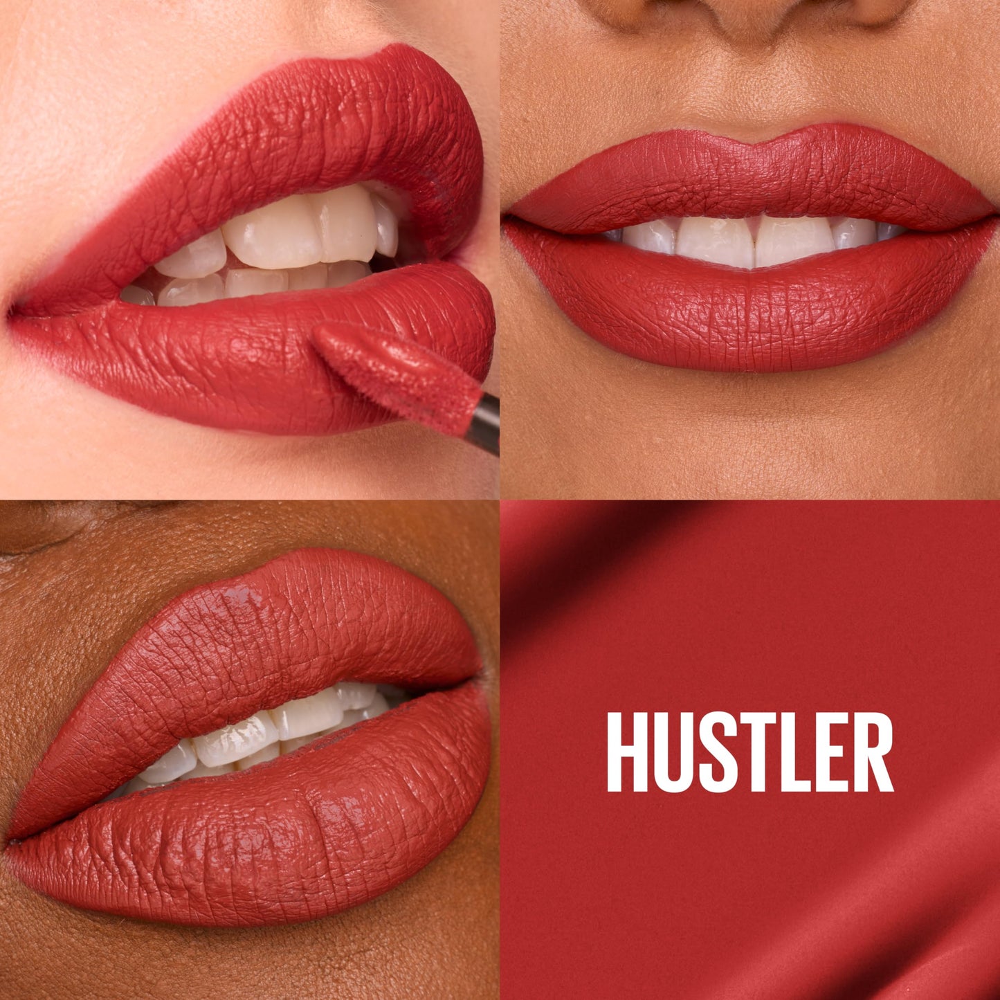 Maybelline Super Stay Matte Ink Liquid Lipstick Makeup, Long Lasting High Impact Color, Up to 16H Wear, Hustler, Red Brown, 1 Count, Packaging May