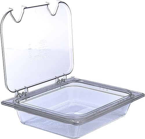 Carlisle FoodService Products 10220B07 Storplus Half Size Food Pan, Polycarbonate, 2.5" Deep, Clear