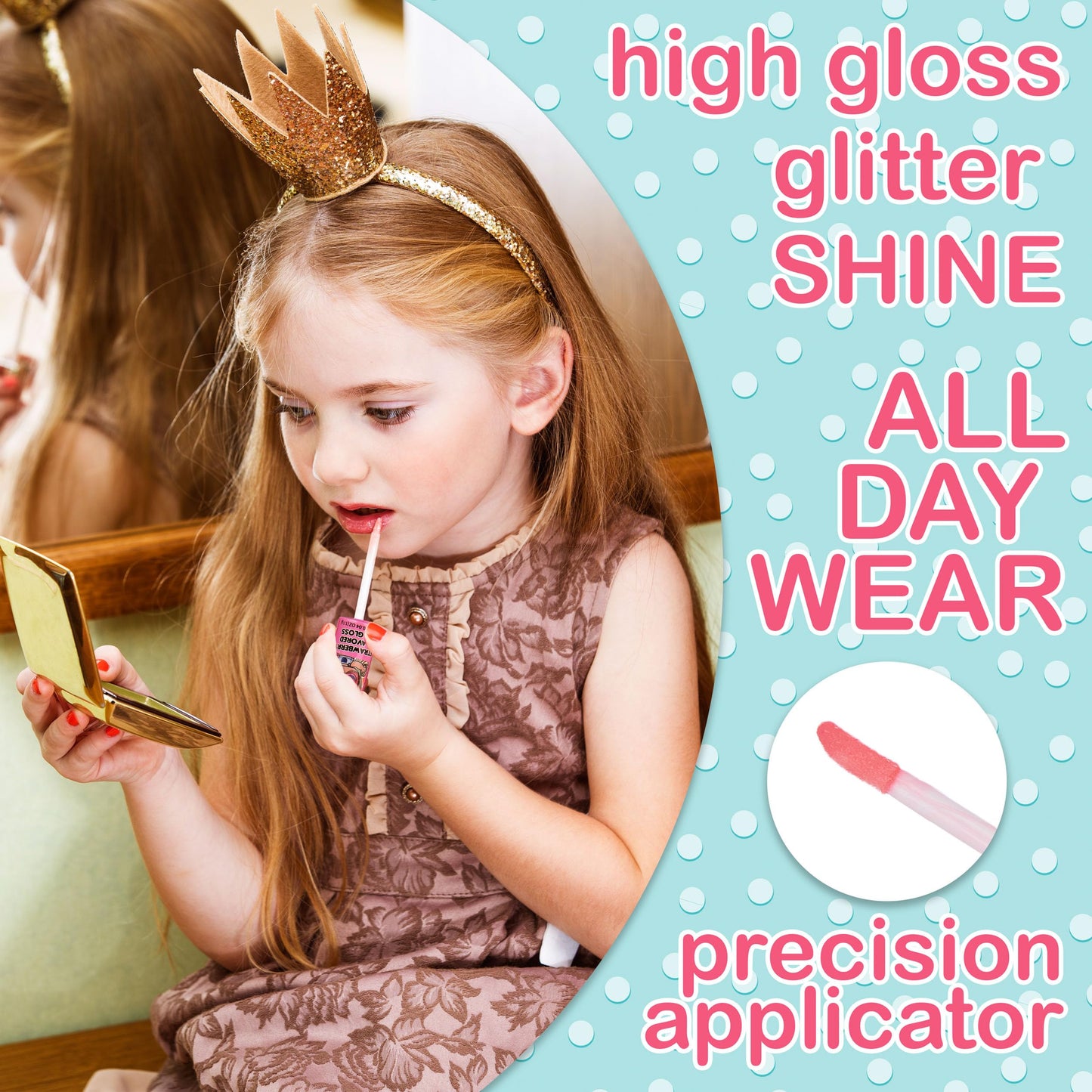 L.O.L Surprise! 14pc Lip Gloss for Girls, Lol Lip Gloss Set Value Pack, 14 Assorted Fruit Flavored Lip Glosses, Non Toxic, Kid Friendly, Party Favors