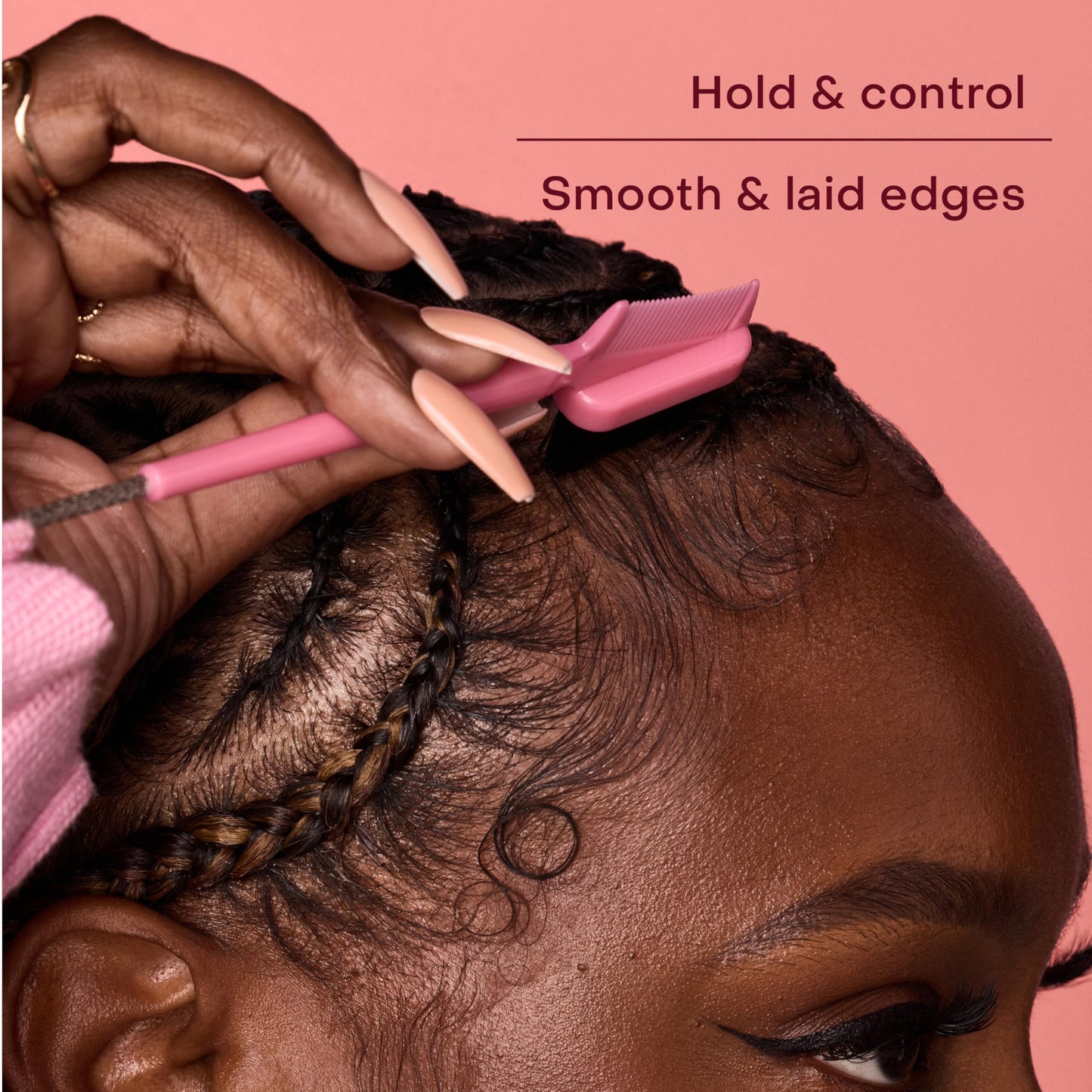 Shea Moisture Define & Shine Edge Gel + Flaxseed Coconut & Hibiscus Holds and Controls Edges All Day Infused With Glycerin, Coconut Oil and an
