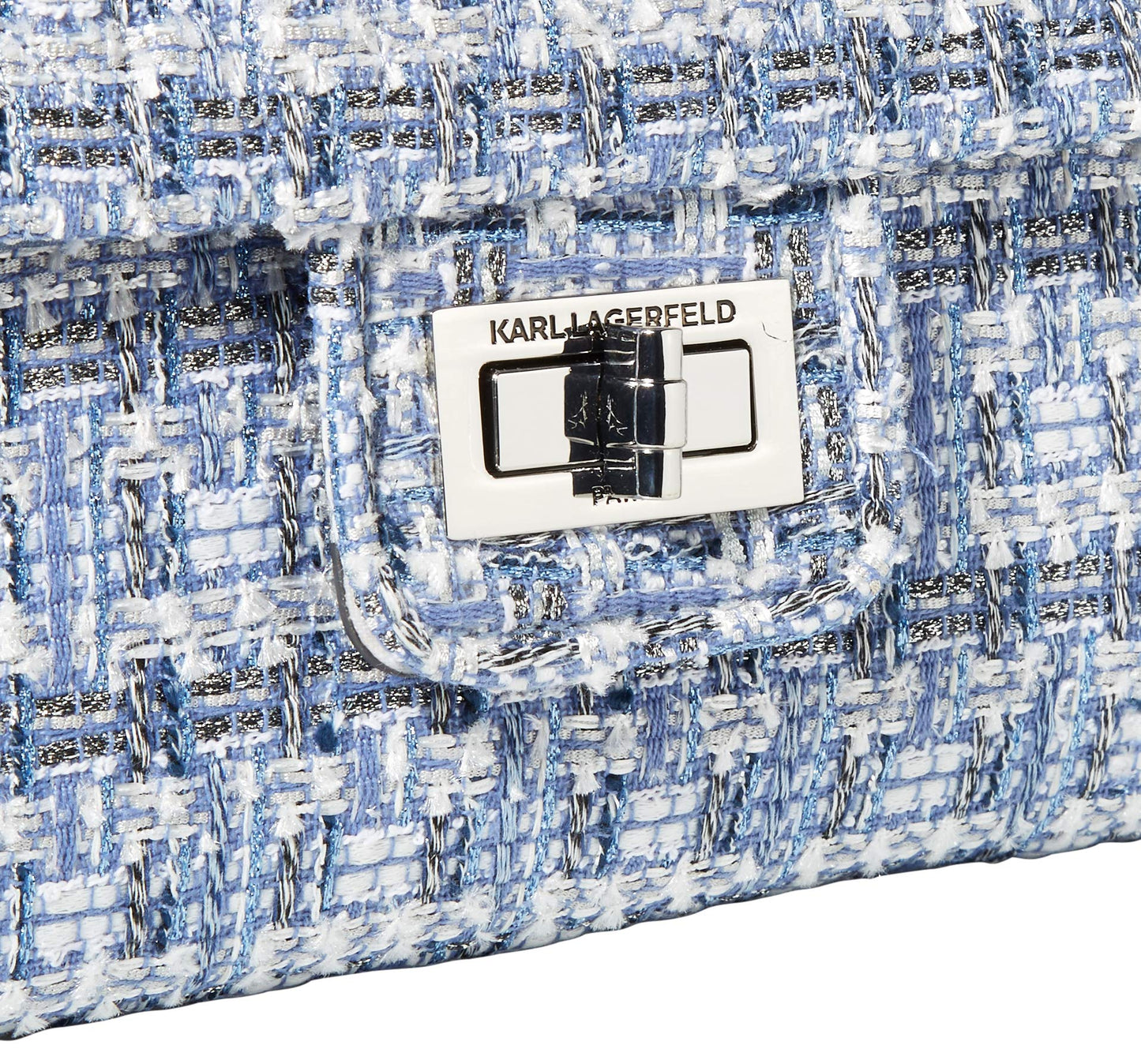 KARL LAGERFELD Paris Women's Handbags Shoulder, Blue Multi, One Size