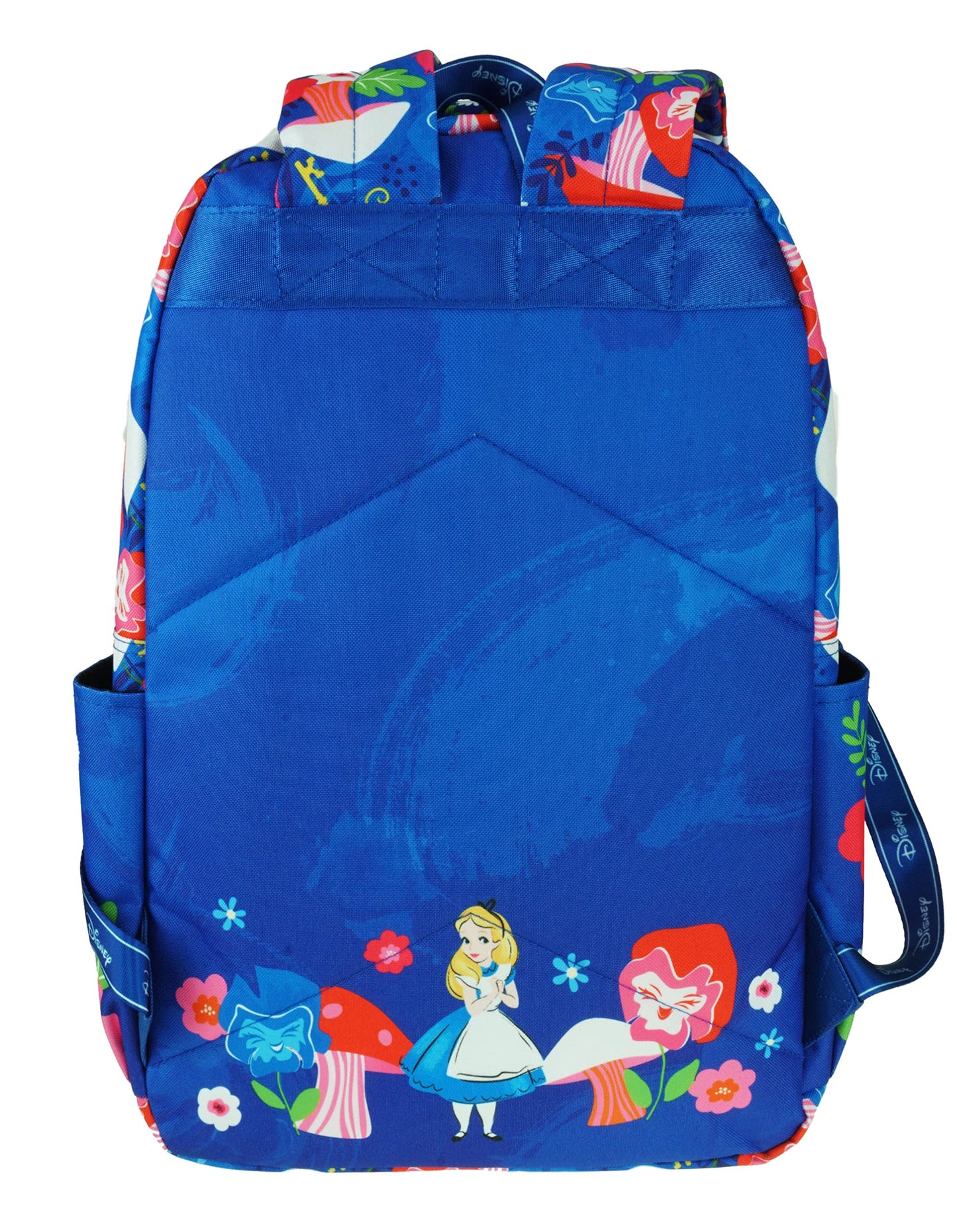 KBNL Classic Disney Alice in Wonderland Backpack with Laptop Compartment for School, Travel, and Work Multicolor A22207-ALICE