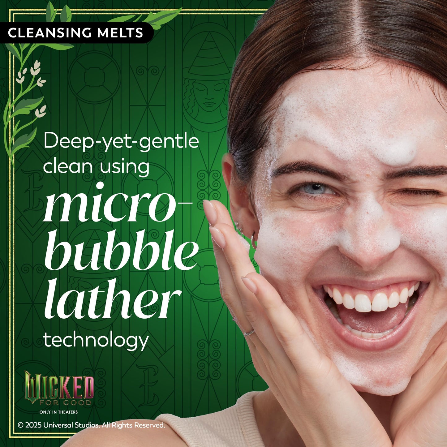 Olay x Wicked: For Good: Perfect Duo Skin Care Set, Skin Care Gift Set, 2pc, Vitamin C Cleansing Melts 12 Count, Super Serum Trial Size 0.4 FL OZ