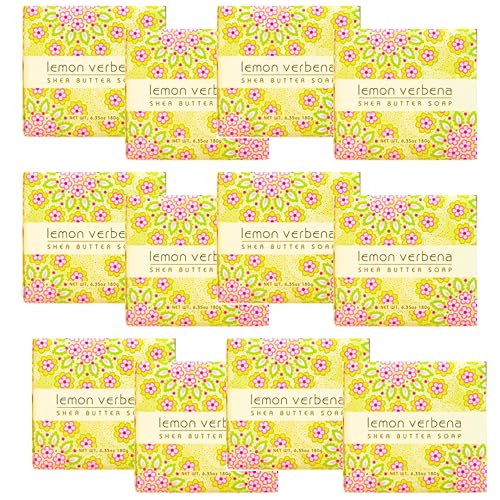 Greenwich Bay Mini Botanical Soap Bars - 12 Pack 1.9 oz Each - Individually Wrapped Guest Soaps for Airbnb, Spa, Travel, Bath - Travel Size Bar Soap