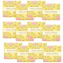 Greenwich Bay Mini Botanical Soap Bars - 12 Pack 1.9 oz Each - Individually Wrapped Guest Soaps for Airbnb, Spa, Travel, Bath - Travel Size Bar Soap