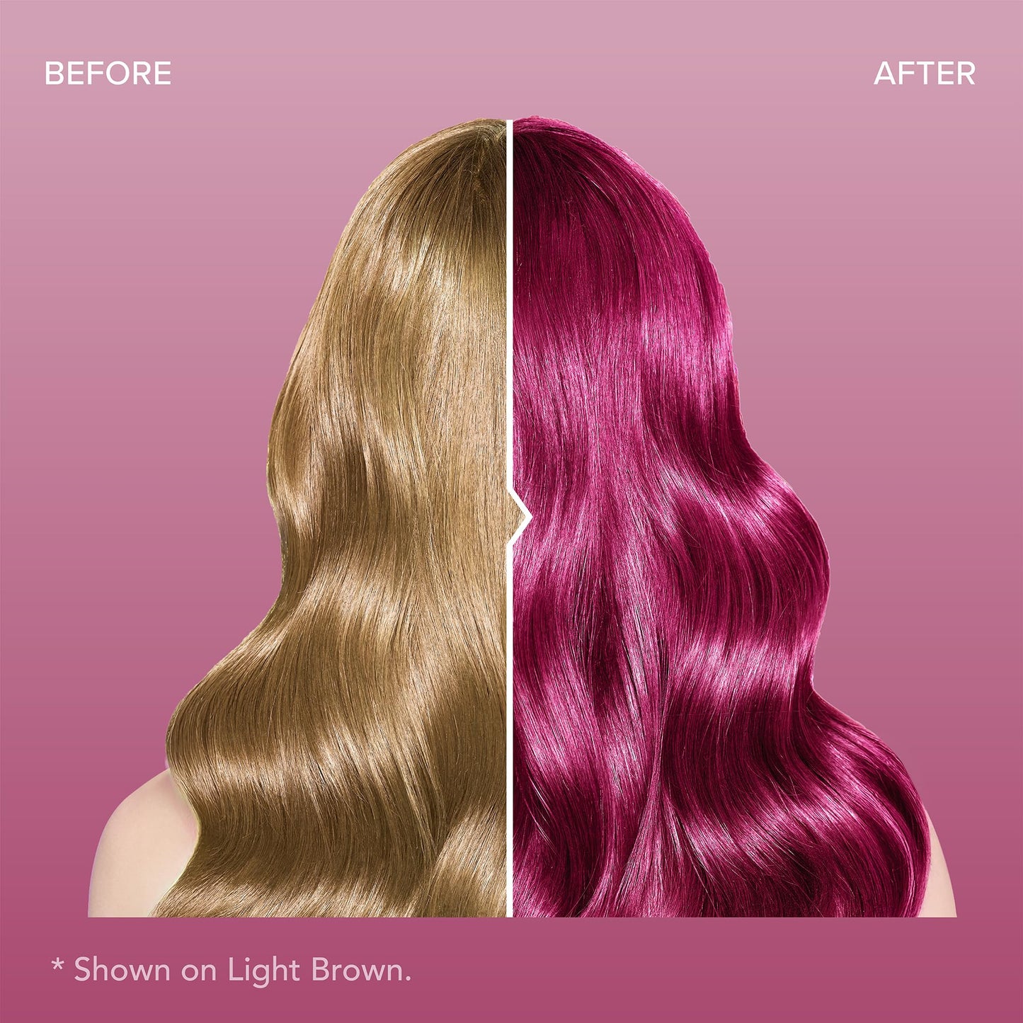 Splat Midnight Magenta Semi Permanent Hair Dye Kit, 1 Application, Includes Deep Reconstructor Conditioner, Lasts 30 Washes, No Bleach Required, Vegan
