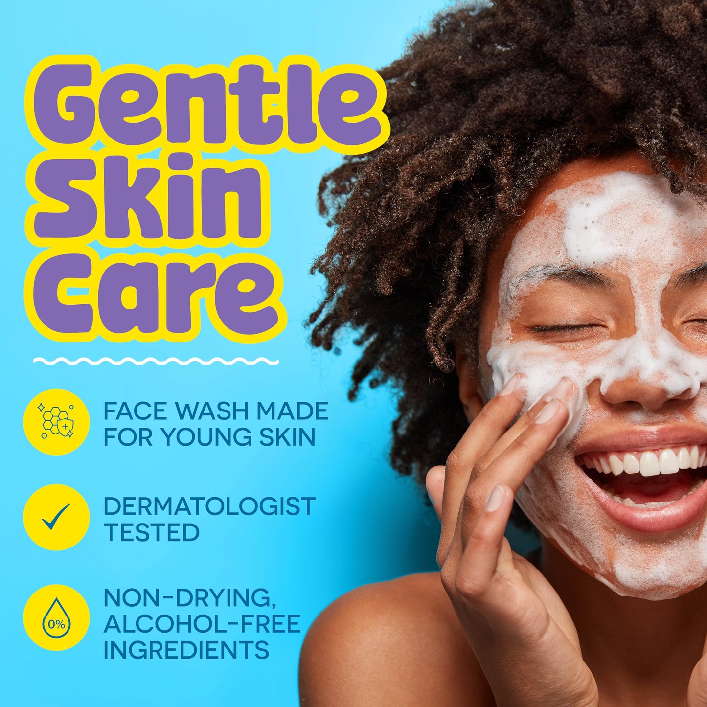 BeYOUtiful Cleansing Face Wash, Preppy Skin Care for Teens, Tweens, and Kids, Gentle and Safe Acne Face Wash, Kids Facial Cleanser for Girls and Boys