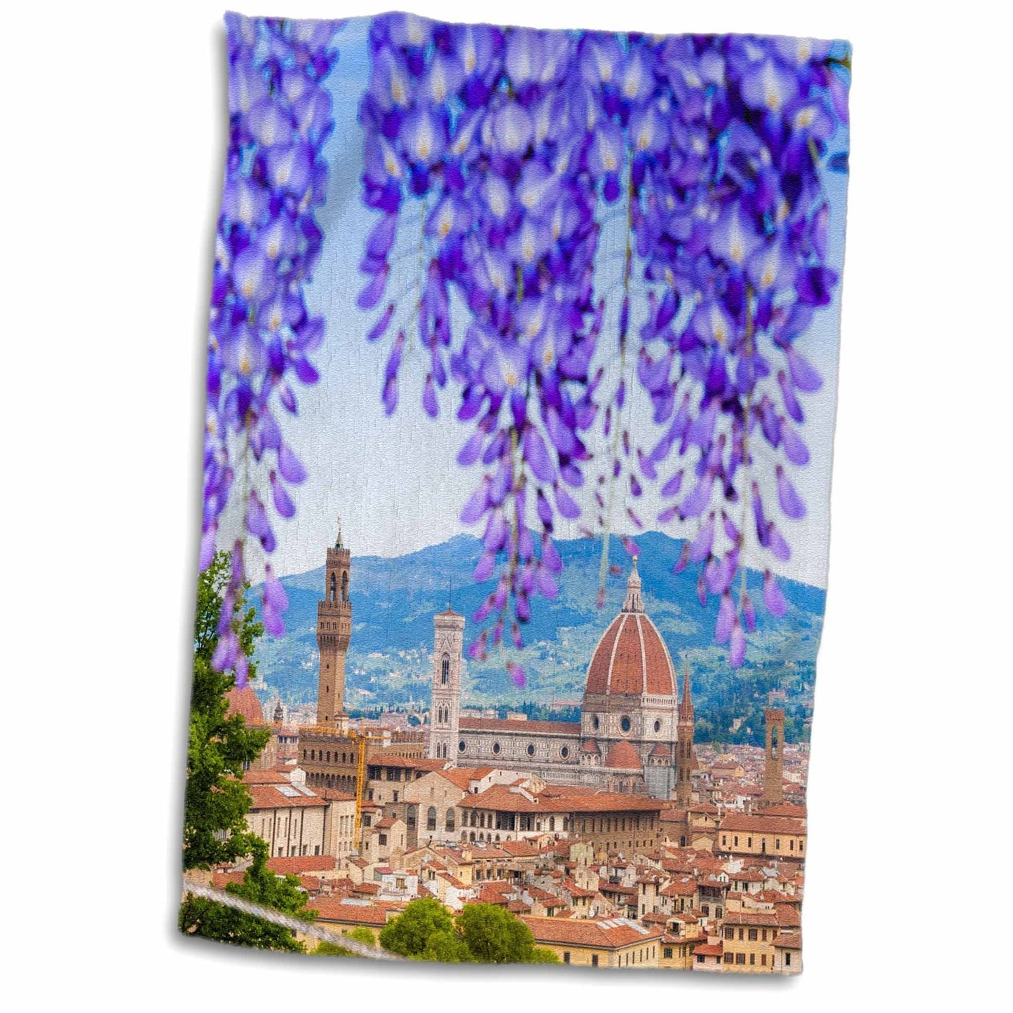 3D Rose TWL_227635_1 City Center of Florence - Firenze - UNESCO - Tuscany - Italy Towel, 15" x 22"