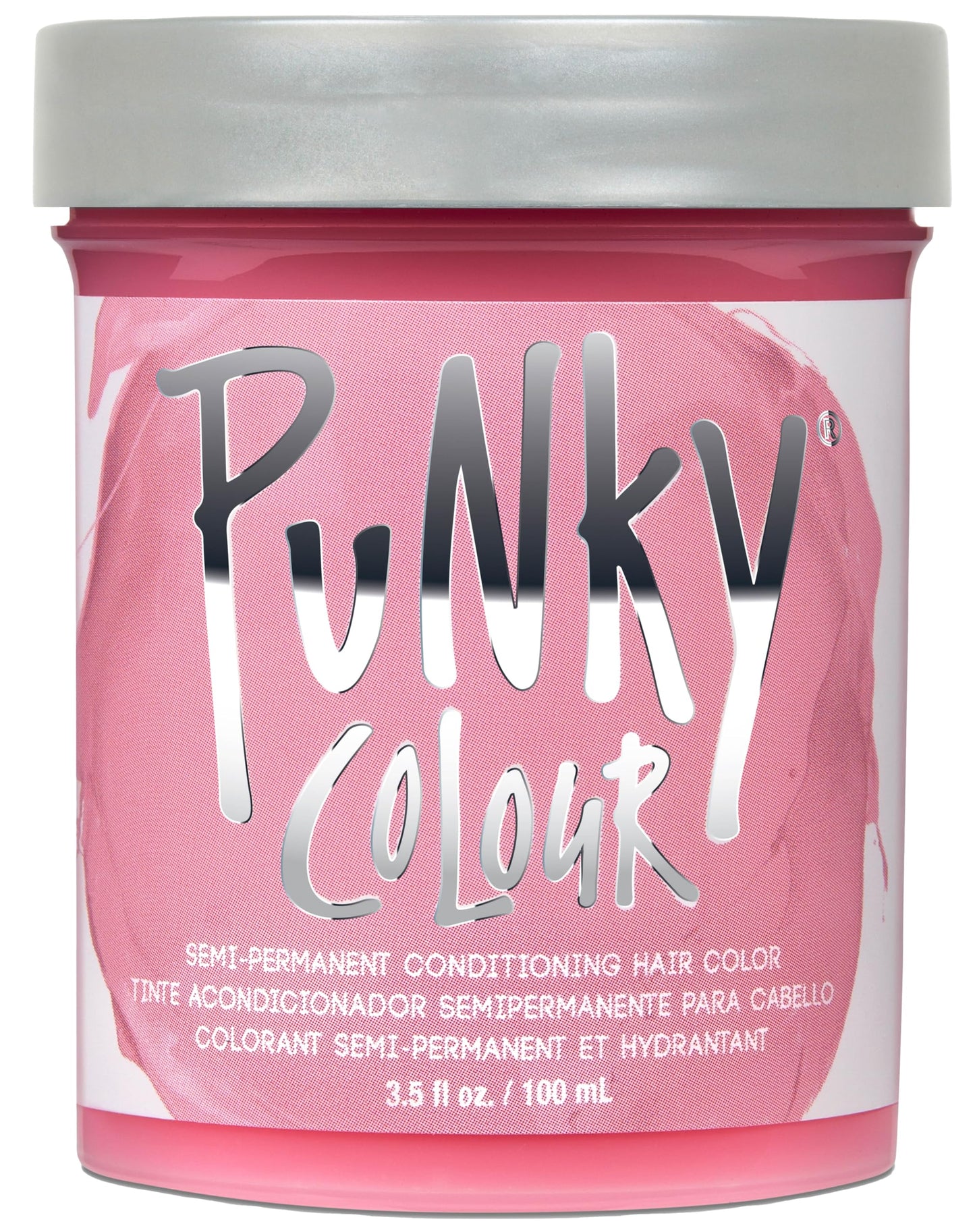 Punky Cotton Candy Semi Permanent Hair Color - Vegan & Cruelty-Free Conditioning Vibrant Pink Hair Dye, Lasts Up to 35 Washes, 3.5 fl oz