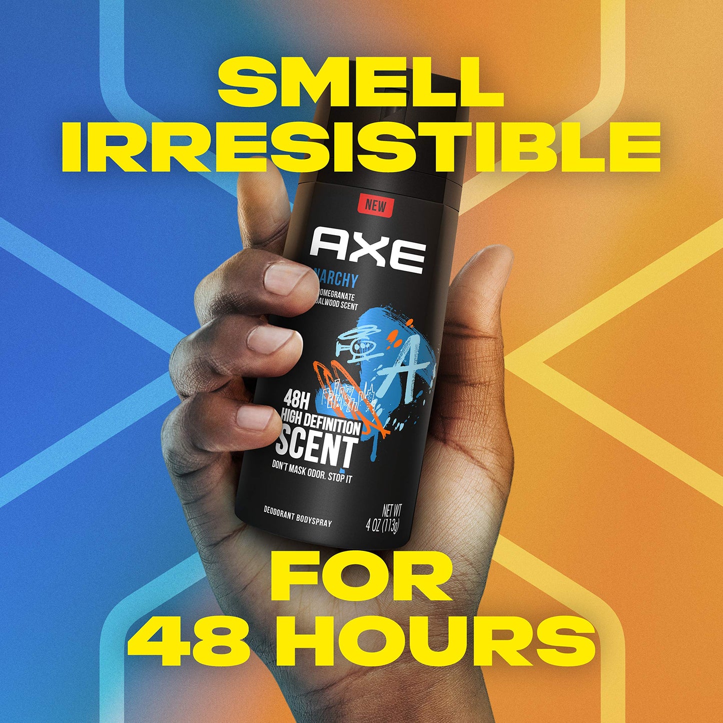 AXE Bodyspray Anarchy for Him , 4 Ounce