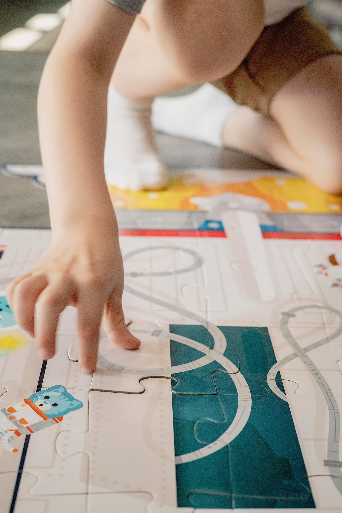 Chuckle & Roar Educational 50 PC Floor Puzzle Spaceship Edition