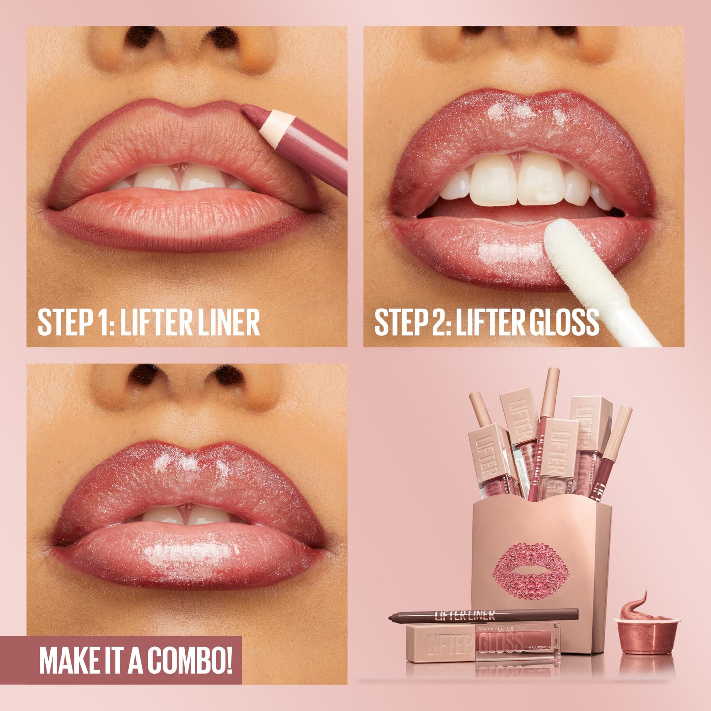 MAYBELLINE Lifter Liner Lip Liner Makeup, Lip Pencil with Hyaluronic Acid For A Fuller, Lifted Make Up Look, Maybe It's..., 1 Count