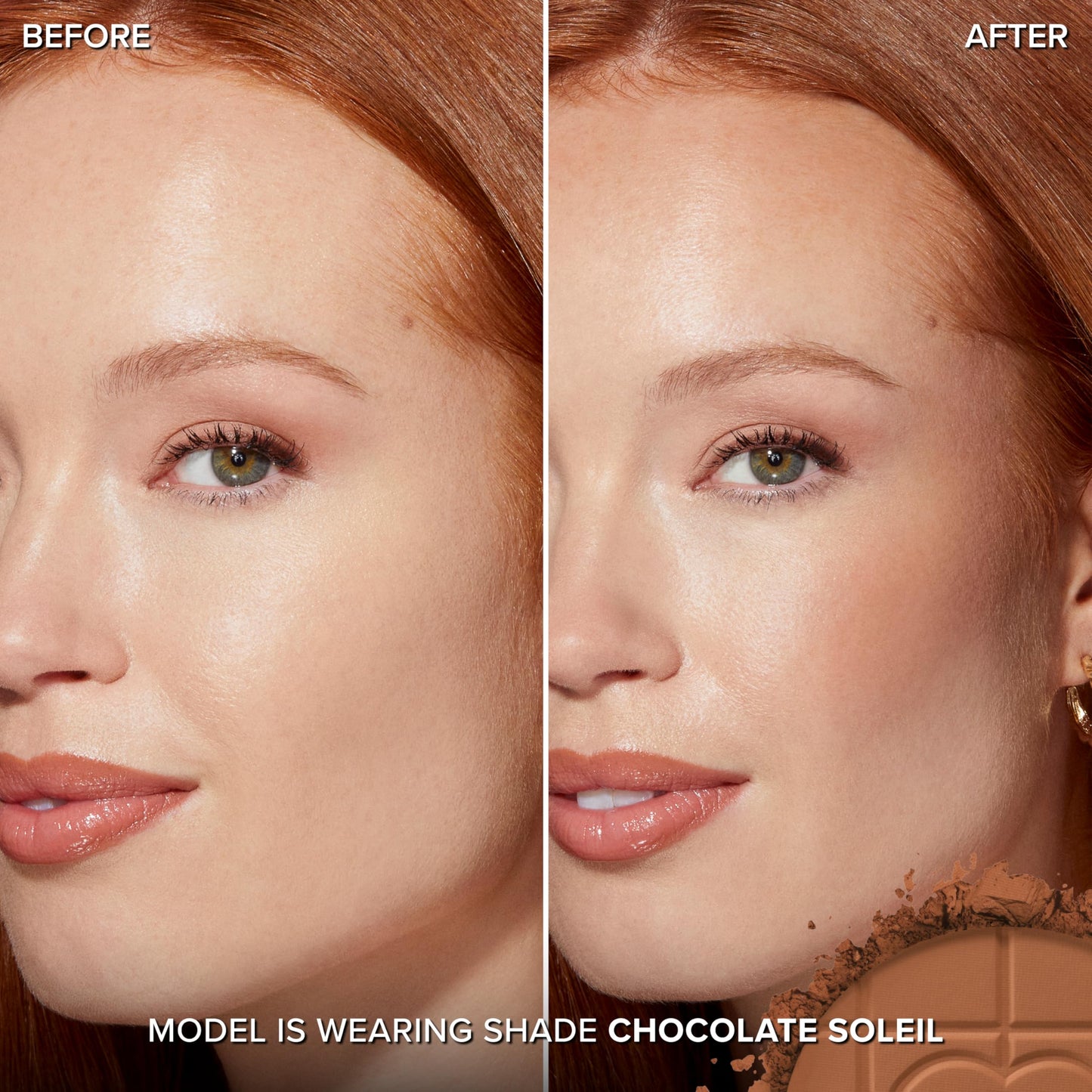 Too Faced Chocolate Soleil Matte Blurring Bronzer | Matte Bronzer Powder that Mimics Natural Skin for Blurred Sun-Kissed Effect, Chocolate Soleil