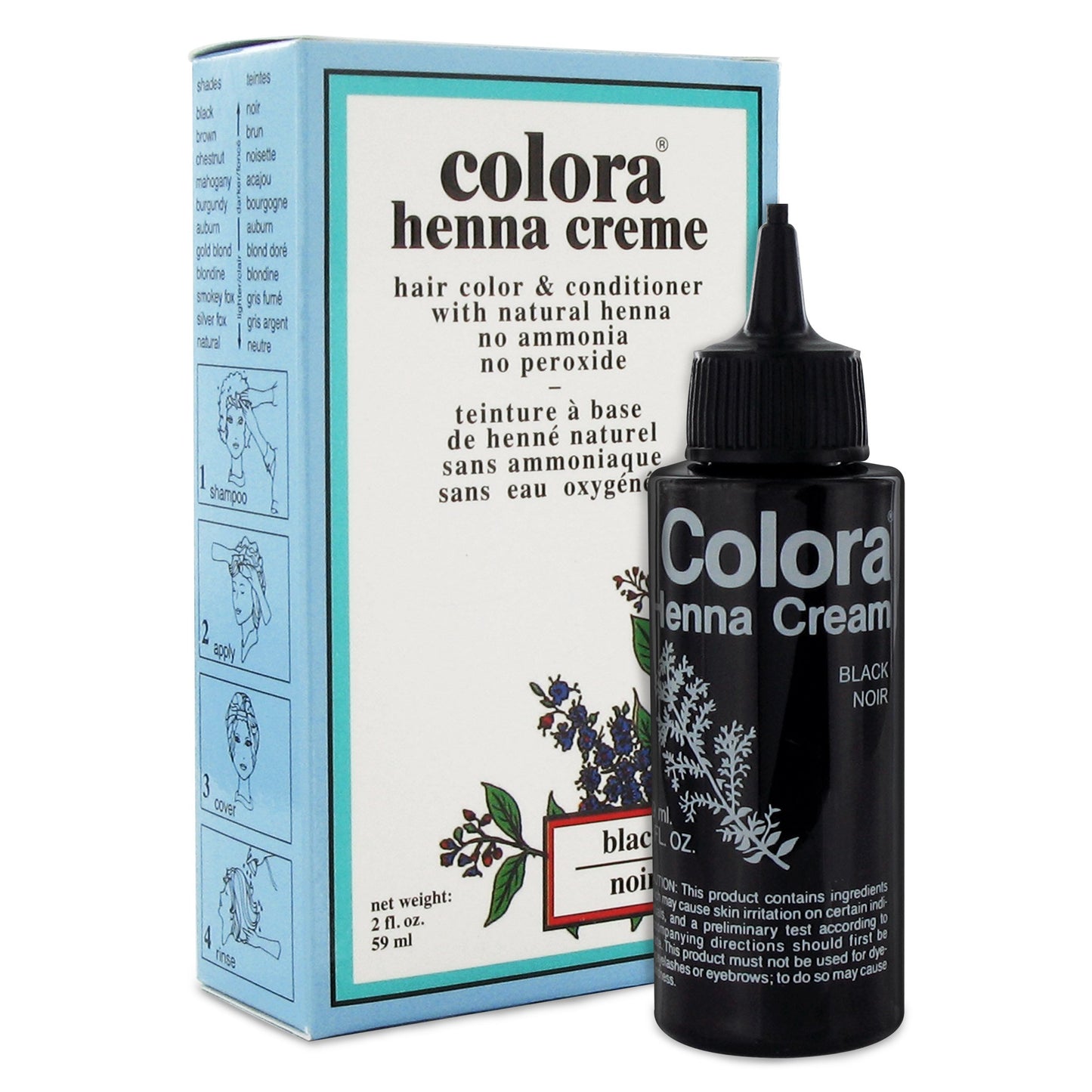 Colora Henna Creme, Auburn, 2 Ounce, 59 ml (H124)