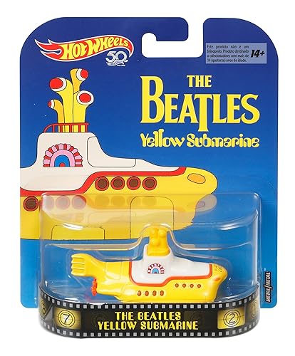 Hot Wheels Beatles Yellow Submarine, 1:64 Scale
