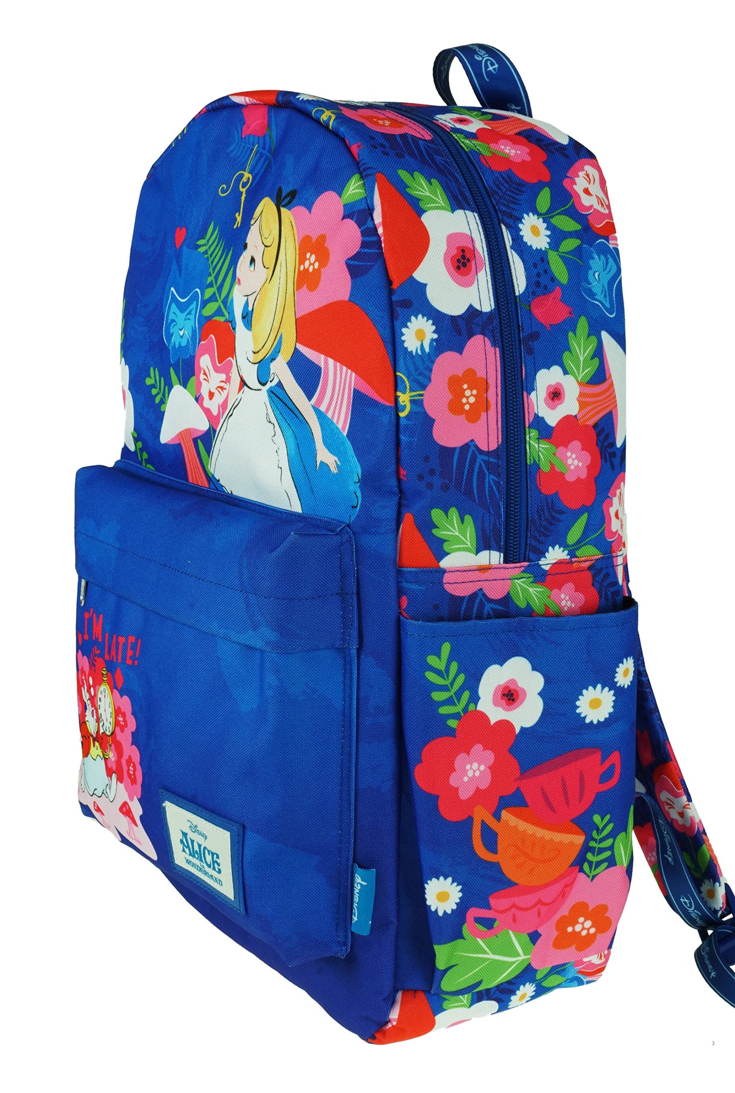 KBNL Classic Disney Alice in Wonderland Backpack with Laptop Compartment for School, Travel, and Work Multicolor A22207-ALICE