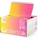 Colortrak Yellow/Pink Gradient Pop-up Foil w/Dispenser (400 Count), Pre-cut Sheets, Non-Slip Embossed Texture, 5" x 10.75" Sheets for Hair Foil