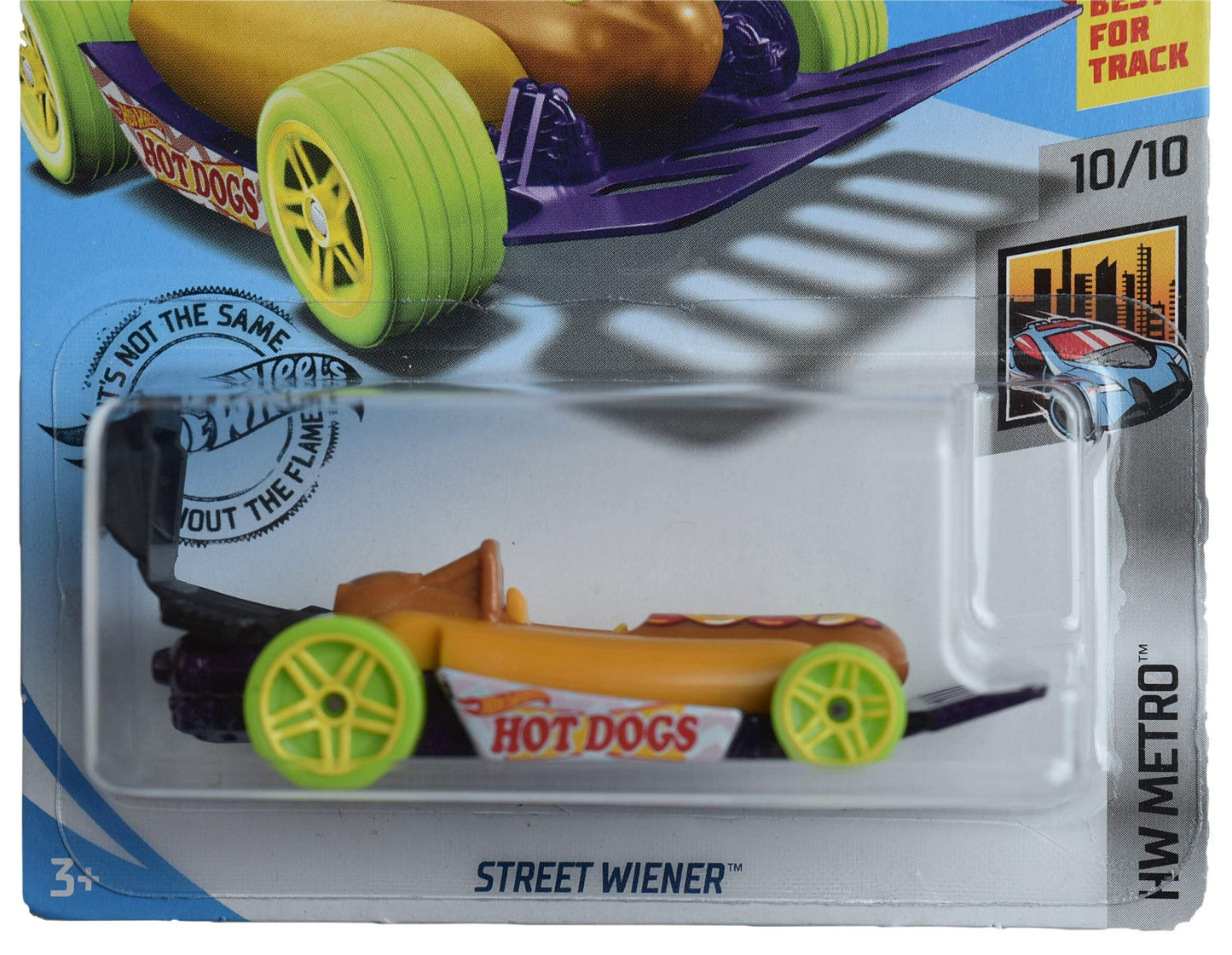 Hot Wheels 2019 HW Metro Street Wiener (Hot Dog Car) 112/250, Brown and Purple