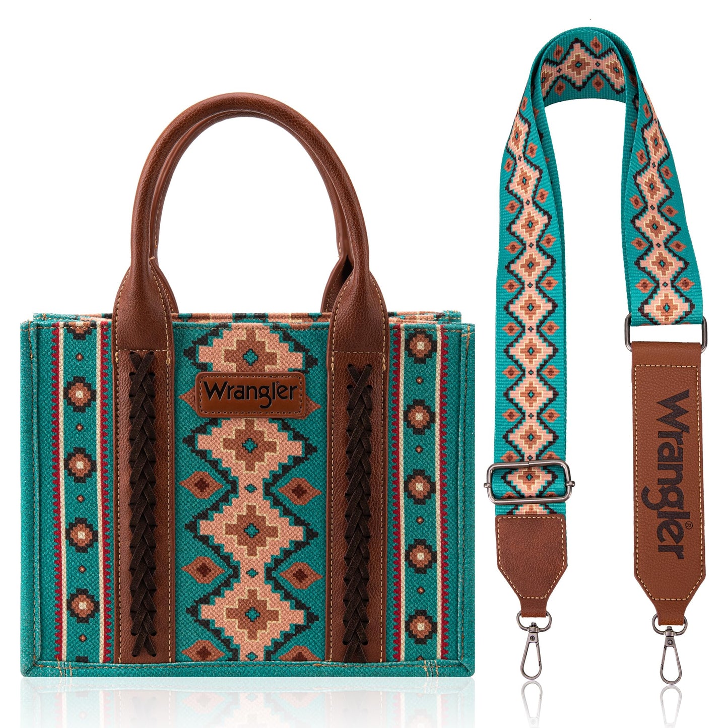 Wrangler Turquoise Aztec Small Handbag