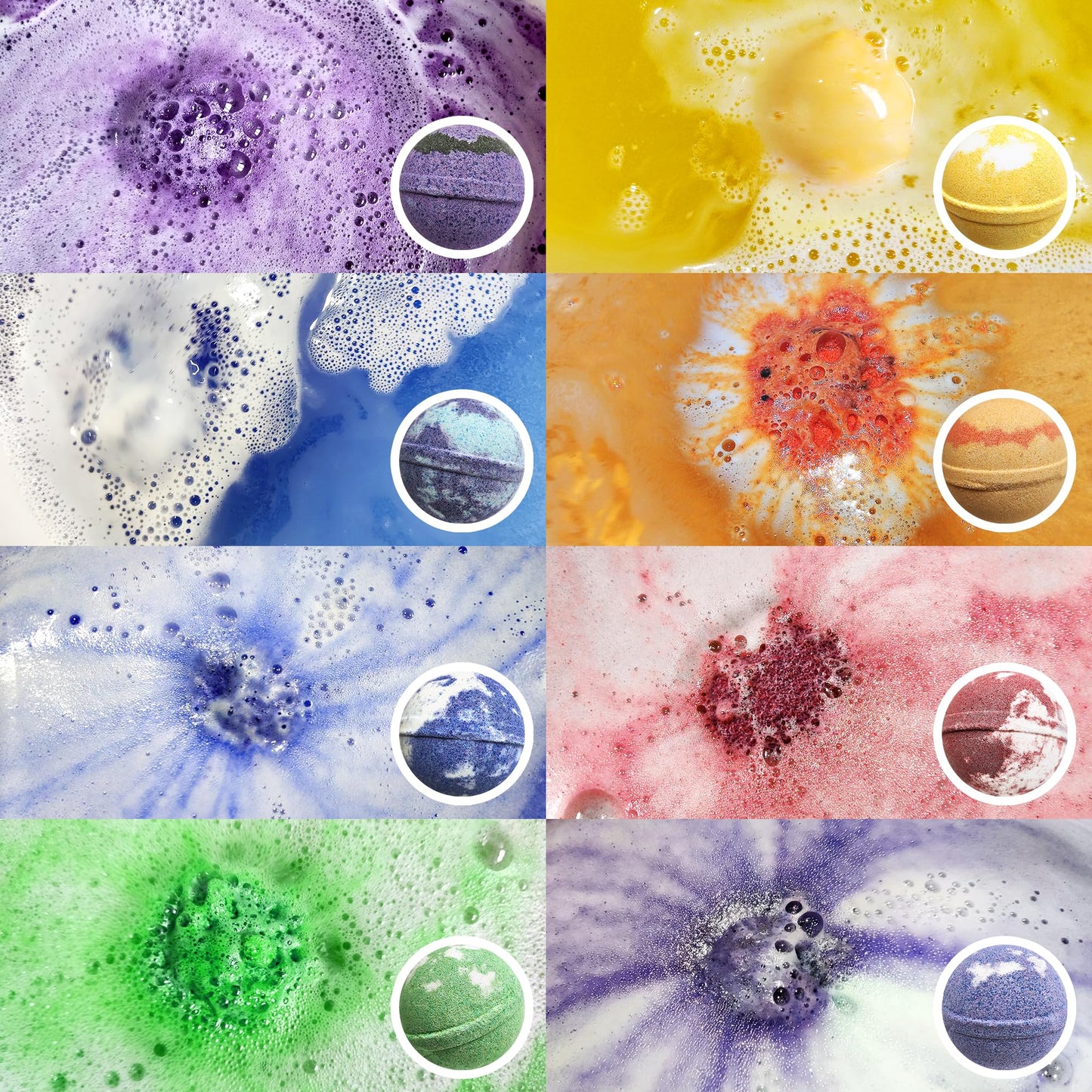 Chakra Healing Gemstones Bath Bombs. 15 Essential Oil Bath Bombs. Real Chakra Stones Bath Bombs for Adults. Perfect for Yoga Lovers. Meditation…