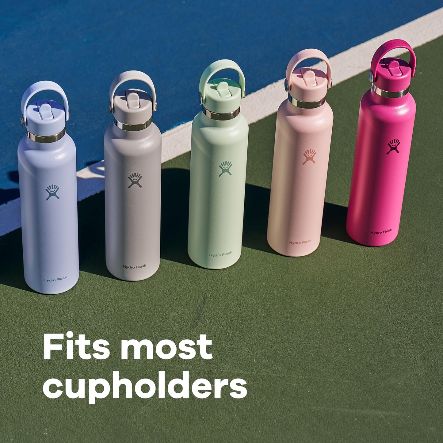 Hydro Flask Water Bottle - Insulated Stainless Steel - Straw Lid, Non Spill, Leakproof 24 Oz Trillium Pink