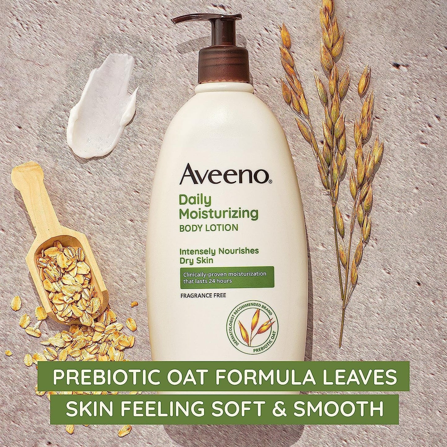 Aveeno Daily Moisturizing Lotion 18 oz (Pack of 4)